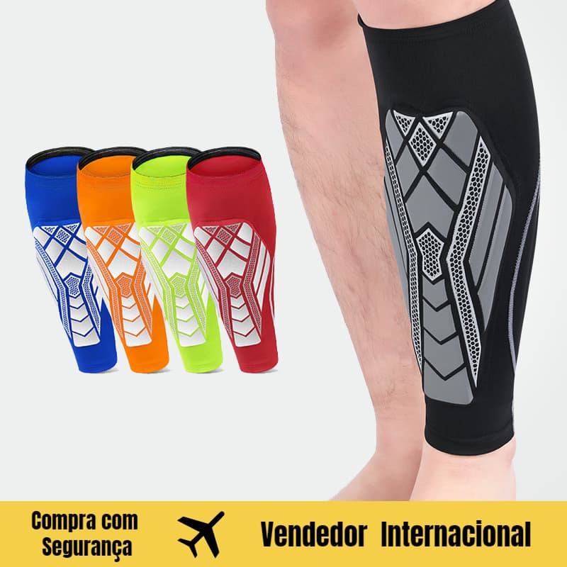 JC Engrossado Esportes Anti-Colisão Protetor de Panturrilha Ao Ar Livre Correndo Futebol Basquete Respirável Antiderrapa