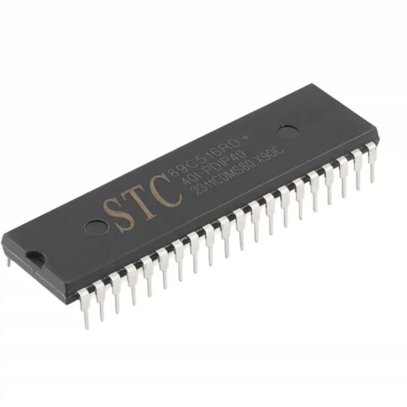 Microcontrolador Chip STC89C516RD+40I-PDIP40 Acessórios para placa de circuito