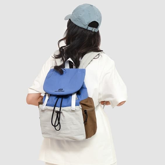 Mochila leve de cor contrastante, mochila escolar de alto valor para estudantes, grande capacidade, lazer, viagem, mochi