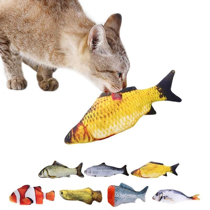 Criativo Forma De Peixe Brinquedo Para Animais De Estimação Resistente À Mordida Catnip Gato Pet Mastigar Suprimentos De