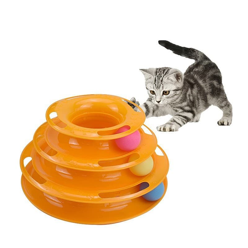 Torre De Brinquedo Para Gatos De Estimação , Três Níveis , Disco De Inteligência Pagamento De Diversões , Brinquedos Tre