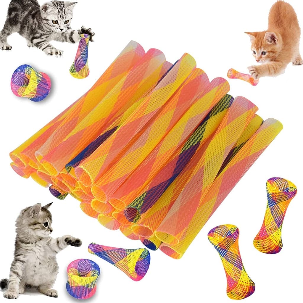 Brinquedo De Primavera Para Gatos Kitty Toys Tube Interativo