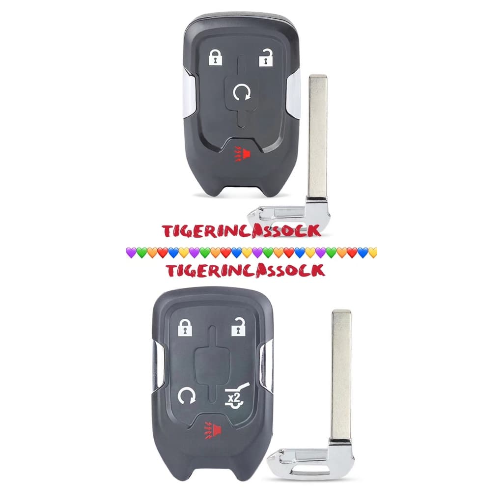 Requintado Chevrolet 4/5 Botão Smart key Shell Para Substituir Sierado Colorado GMC Etc .