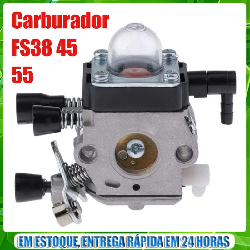 Carburador Para Roçadeira Stihl Fs55 Fs80 Fs85 Fs45 Fs38 Compatível com Peças Originais