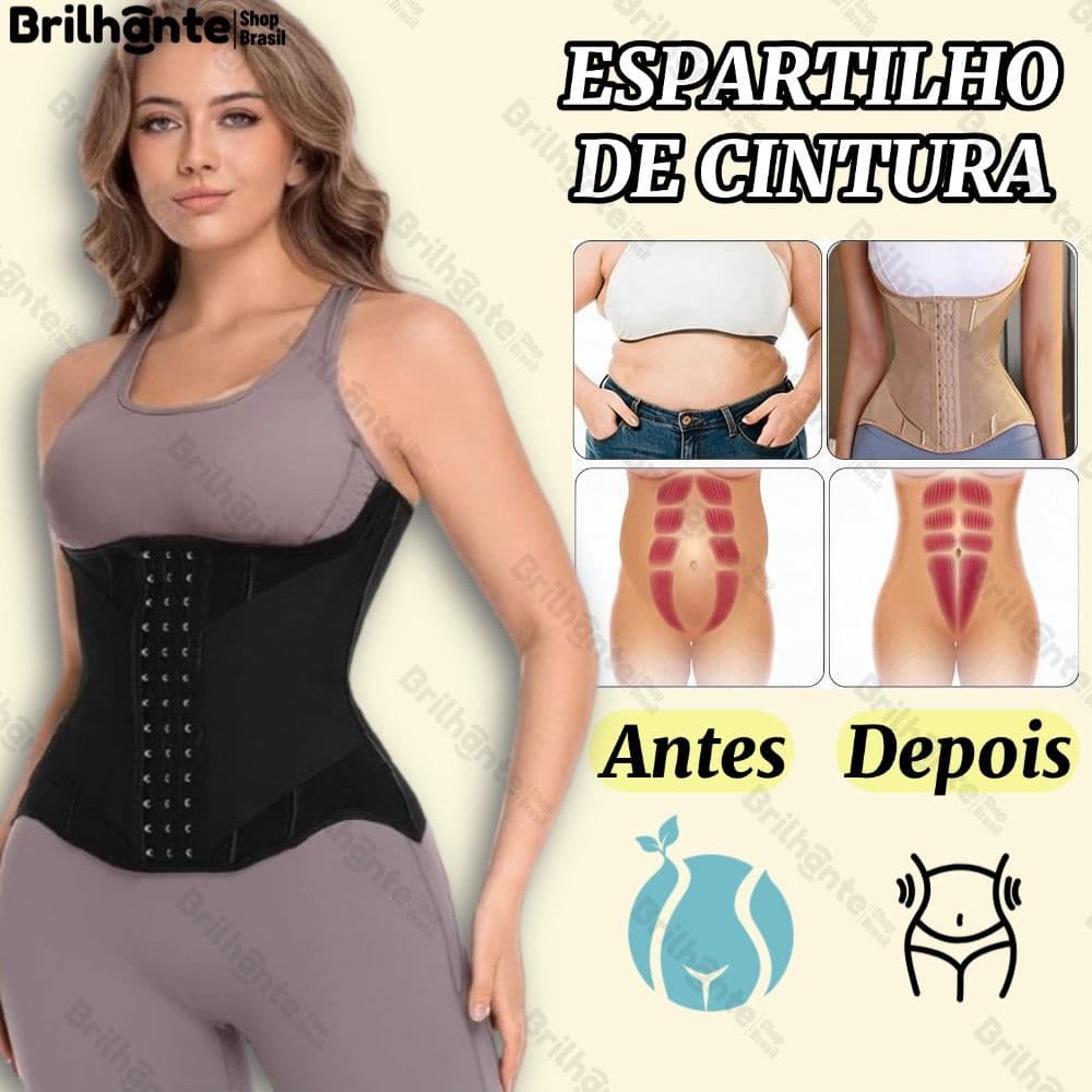 Body Shaper Corset Cintura Trainer Cinto De Emagrecimento Mulheres Barriga Modelagem Cinta Shapewear Cinturão-BR
