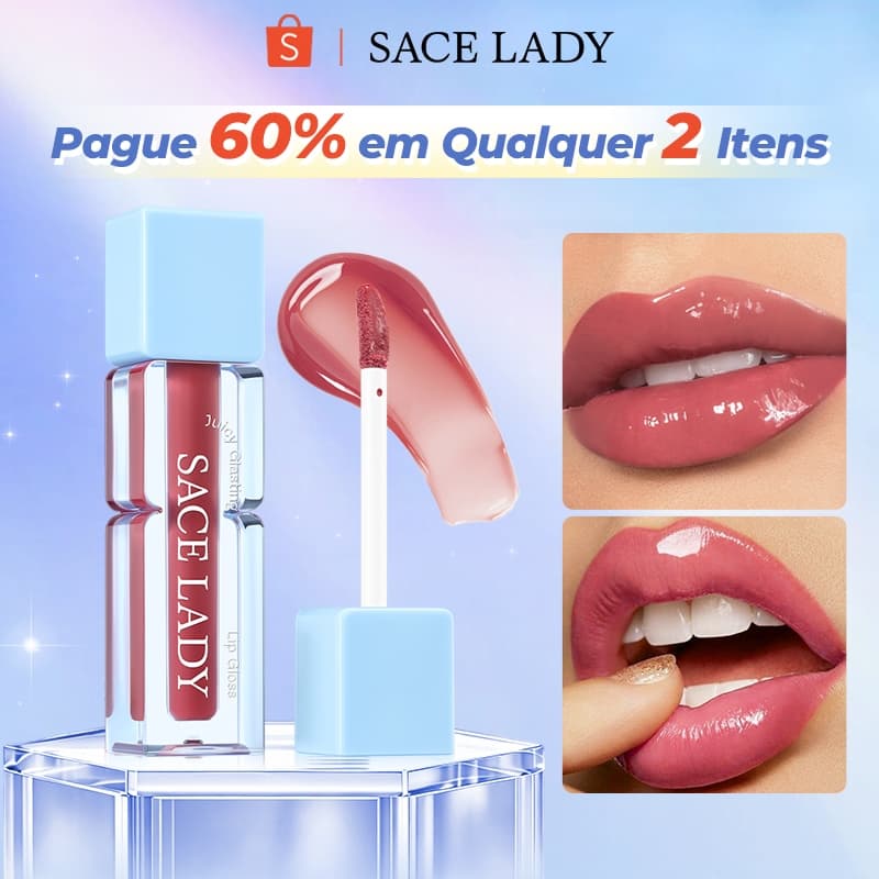 Gloss Labial SACE LADY Gloss Labial Brilhoso e Suculento Longa Duração