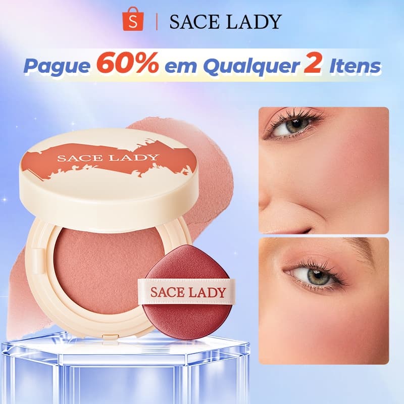 Blush Creme SACE LADY Multiuso Longa Duração Natural Textura Sedosa Maquiagem