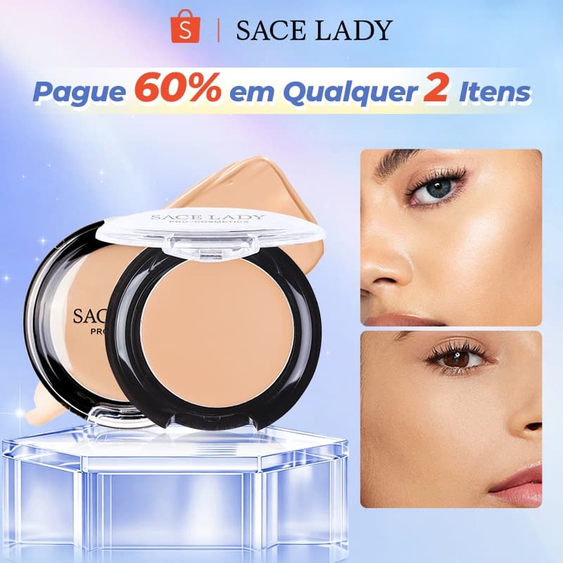 Corretivo SACE LADY Alta Cobertura Impermeável Longa Duração Textura Sedosa Maquiagem