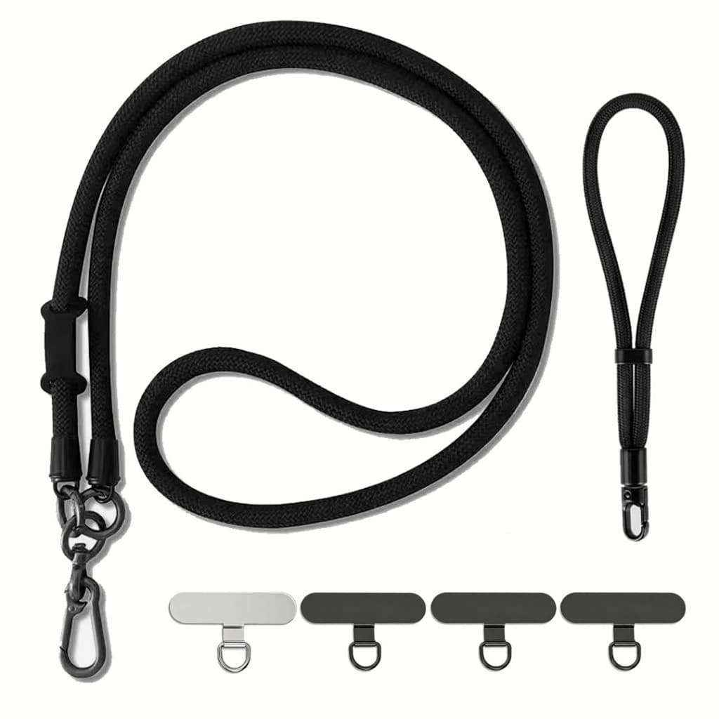 Conjunto De Cordão De Telefone Anti-Perda Ajustável – Novo Modelo De Kit Externo De 2 Peças