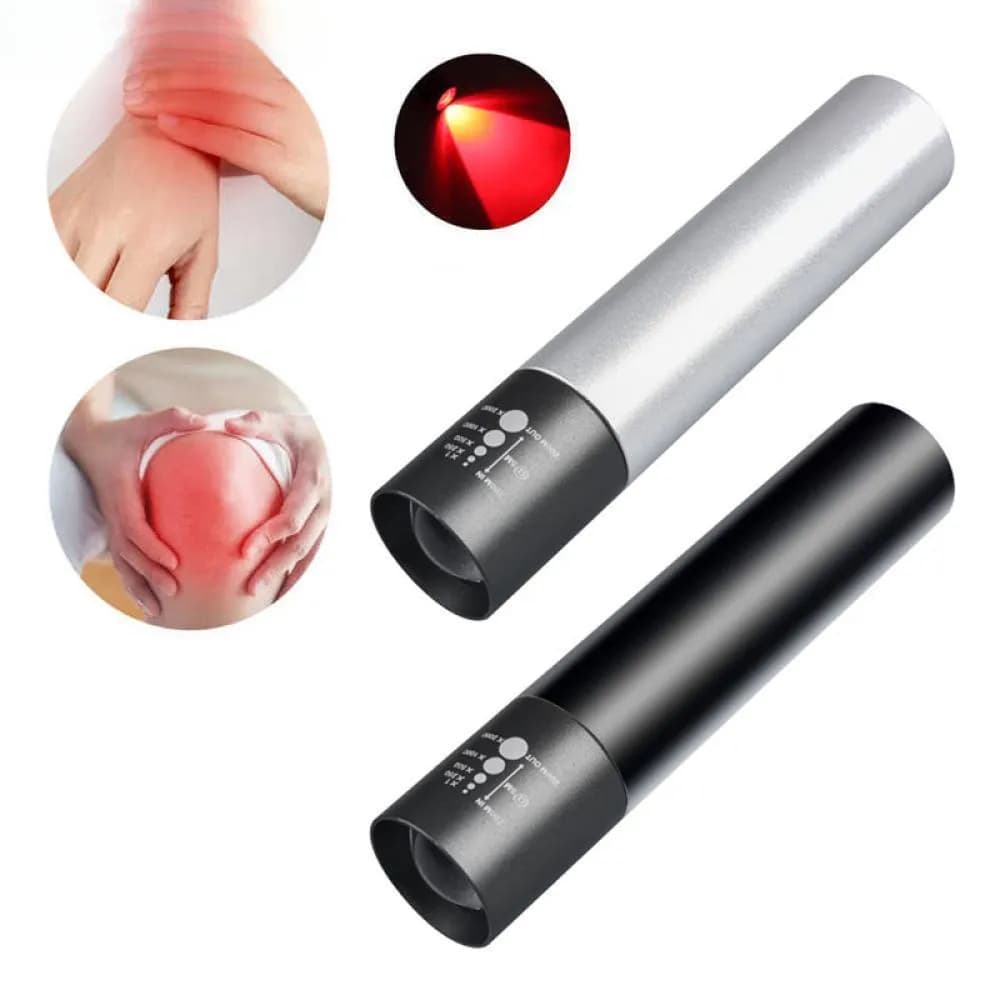 Mini Lâmpada Portátil de Fisioterapia por Infravermelho com Luz Vermelha para Alívio da Dor e Relaxamento Muscular, Cuid