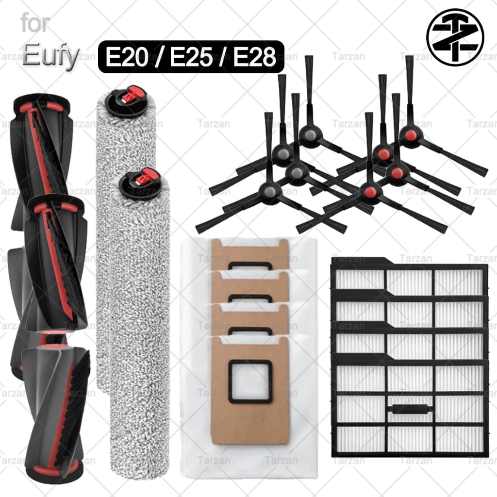 Para eufy by Anker E28/E25 Omni Robot Vacuum Peças De Reposição Acessórios : Escova Principal , Filtro HEPA , Mop RollZe