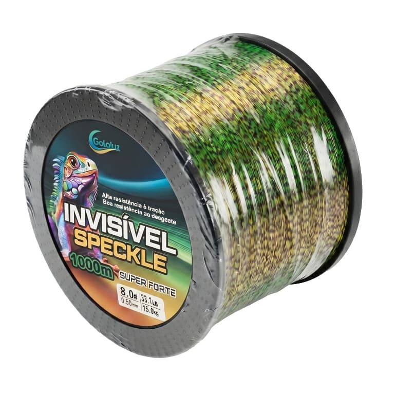 Linha de pesca de Nylon camuflada manchada de 1.000 m, água invisível, tensão de alto nó, Anti-perda resistente ao desga