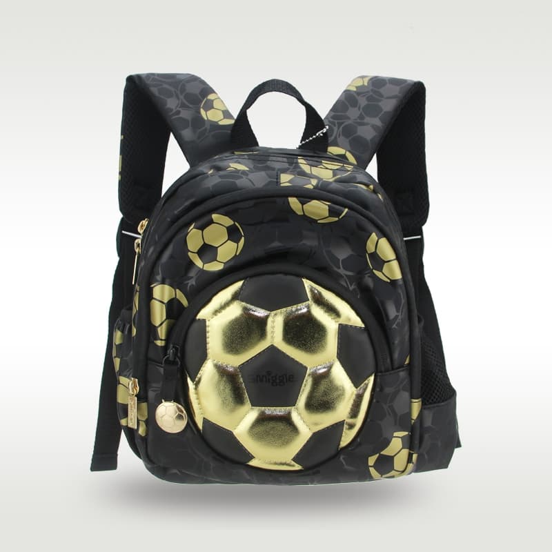 Mochila Escolar Infantil Golden Football Modeling Meninos Mochilas Jardim De Infância 11 Polegadas Bolsas Infantis