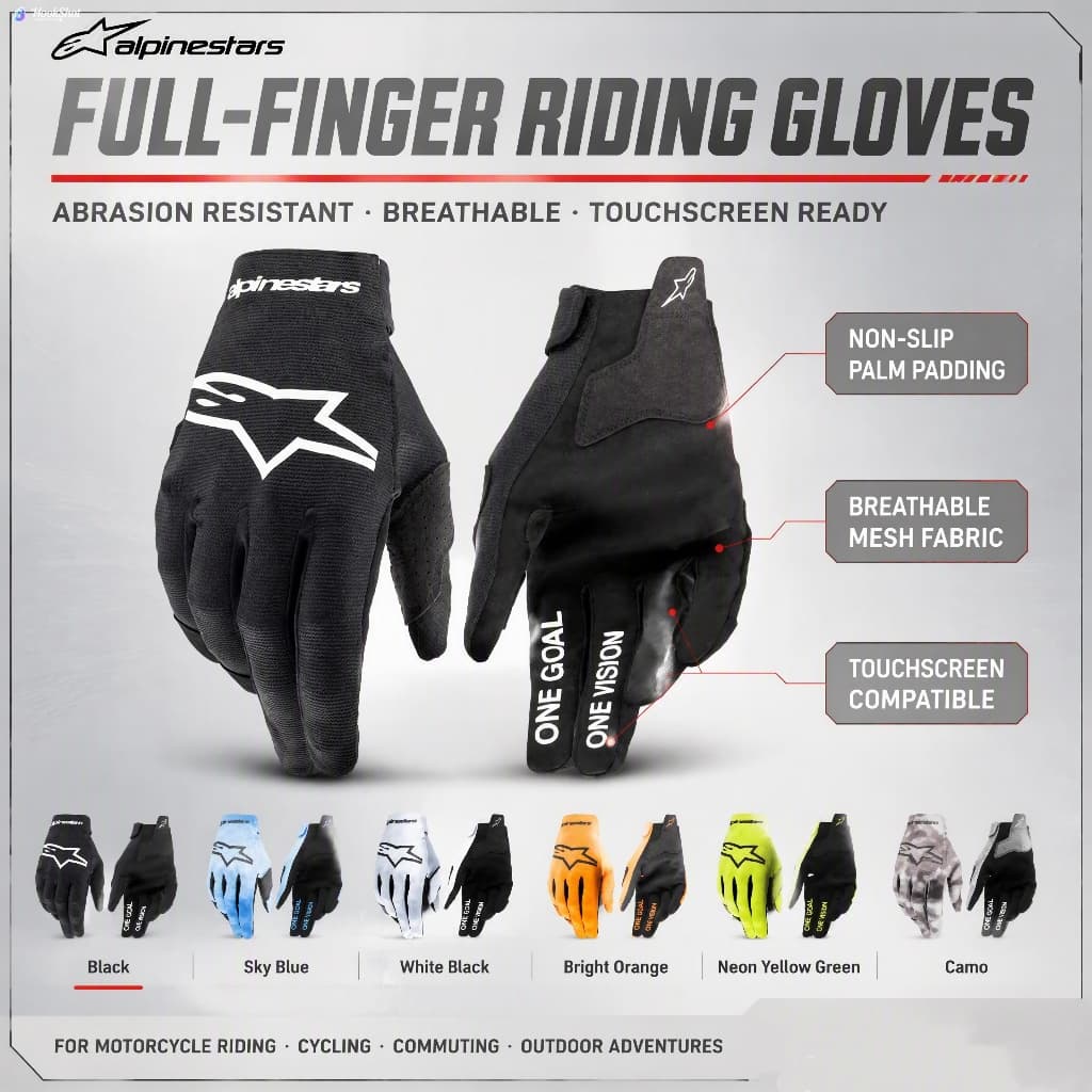 Alpinestars 2025 Luvas De motocross radar MX Enduro Veículo Todo-O-Terreno De Quatro Rodas Equitação Ao Ar Livre off-roa