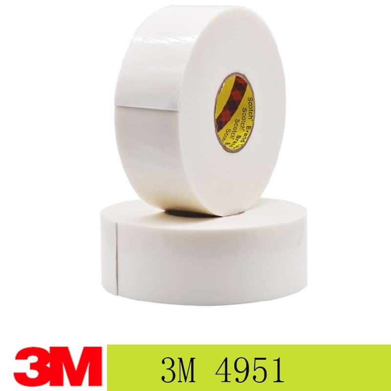 3M 4951 VHB Fita Espuma Dupla Face Esponja Branca