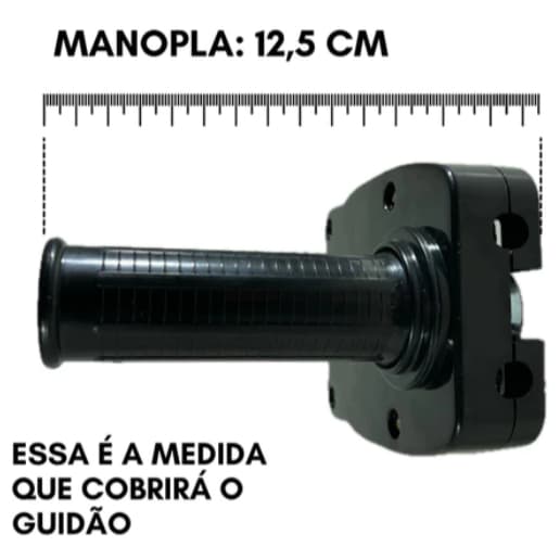 manopla acelerador para bike infantil (preta)