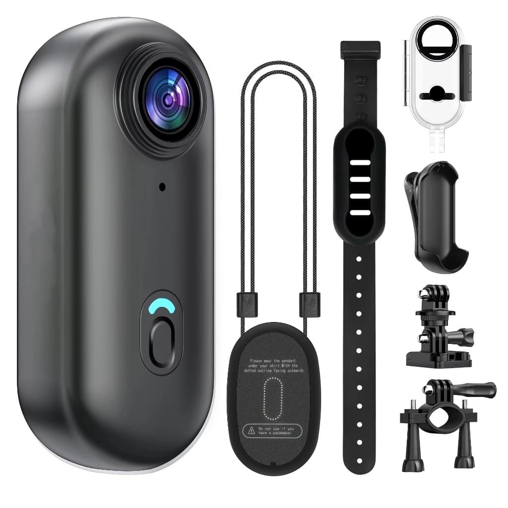 Câmera De Ação À Prova D'água 1080P WiFi 30M Mini Esportiva Com Lente Grande Angular De 120 ° Pulsador Magnético
