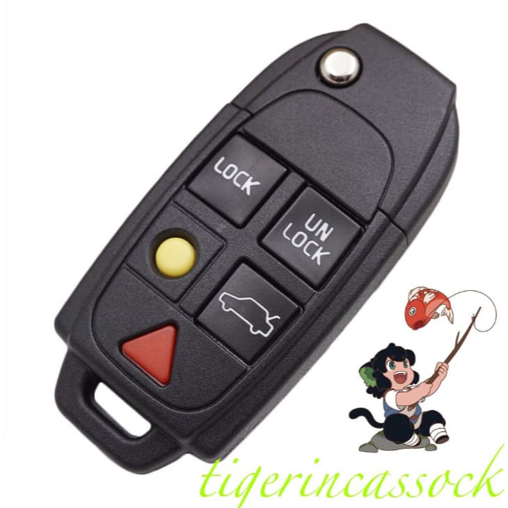 Adequado Para Caixa De Chave Dobrável volvo 5 Botões Substituir B s80/s60/xc90/xc60/v40 Etc .