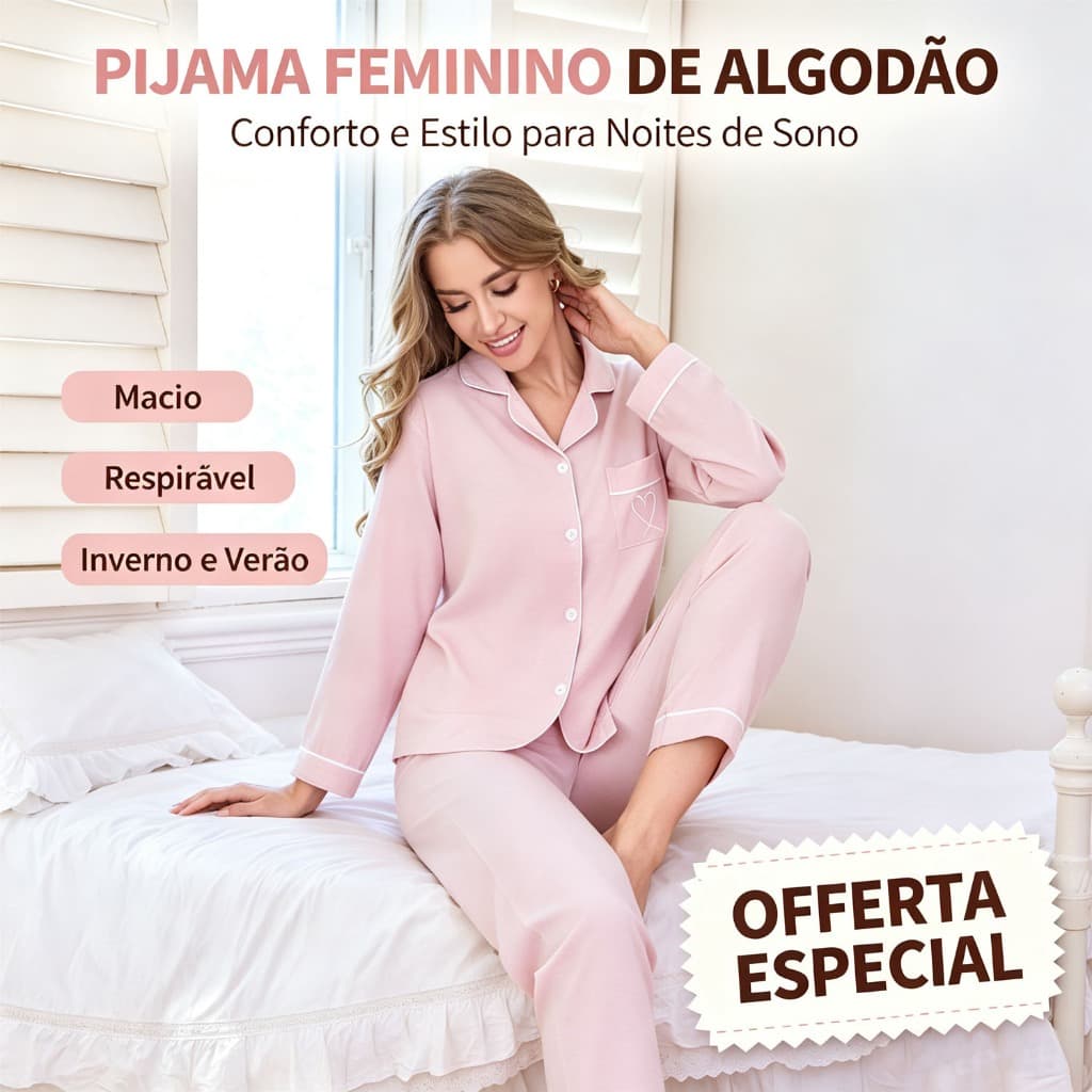 Conjunto De Pijamas Femininos Macios Manga Comprida Lapela Coração Bordado Casual Casa Loungewear