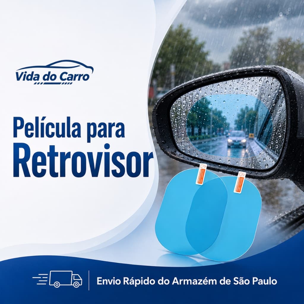 Filme À Prova De Chuva Para Espelho Retrovisor , D'água E Antiembaçante De Carro , Revestimento nano Repelente De Água