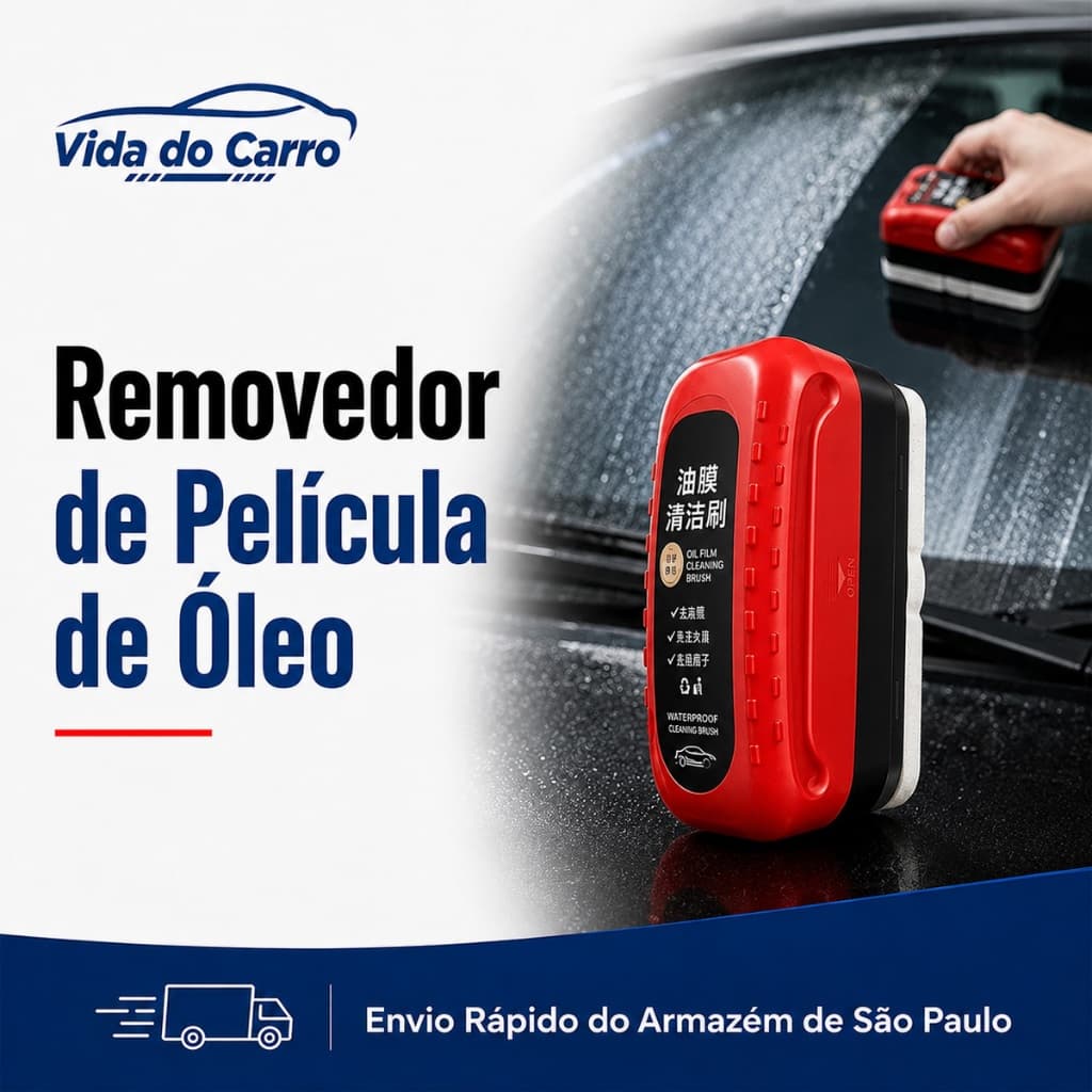Escova De Limpeza De Filme De Óleo Para Vidro , Remoção Ferramenta Pára-Brisa Dianteiro De Carro