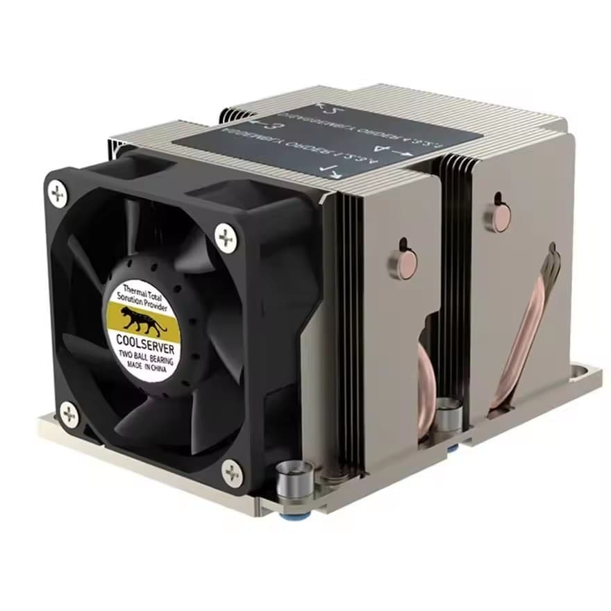LGA3647-2U-R83 Cooler 240W Para LGA 3647 Tipo Estreito Radiador 2U Dissipador De Calor 4 Tubo Ventilador De Resfriamento