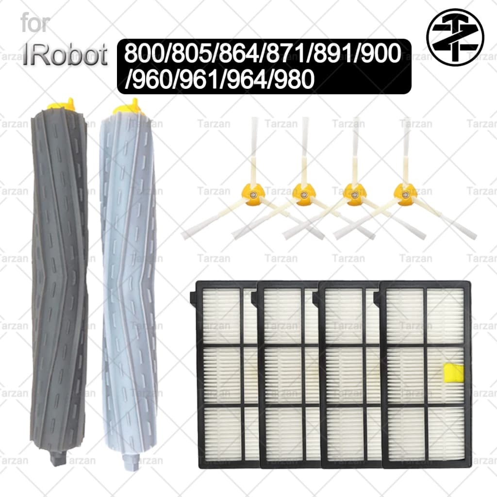 Para iRobot Roomba 800 805 864 871 891 900 960 961 964 980 Peças De Aspirador De Pó Acessórios : Escovas Principais , Fi