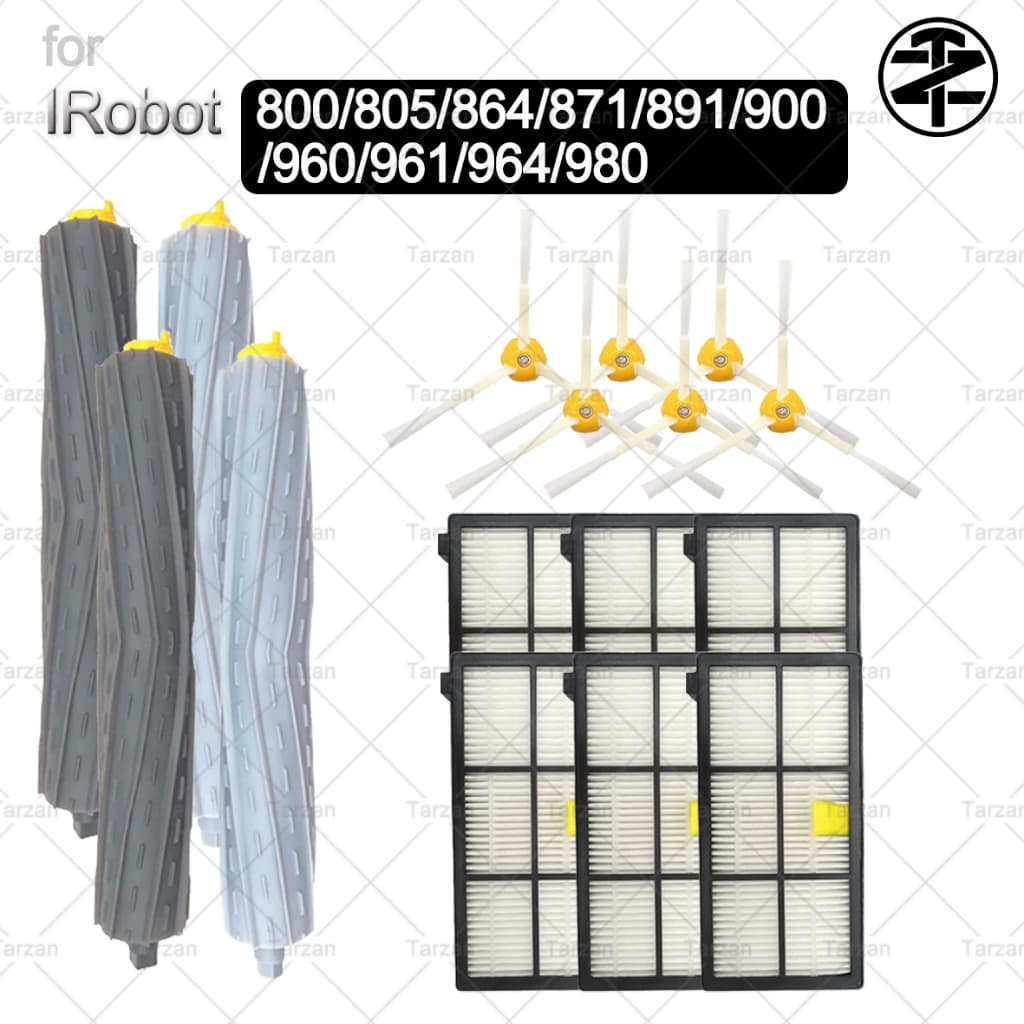 Para iRobot Roomba 800 805 864 871 891 900 960 961 964 980 Peças De Aspirador De Pó Acessórios : Escovas Principais , Fi
