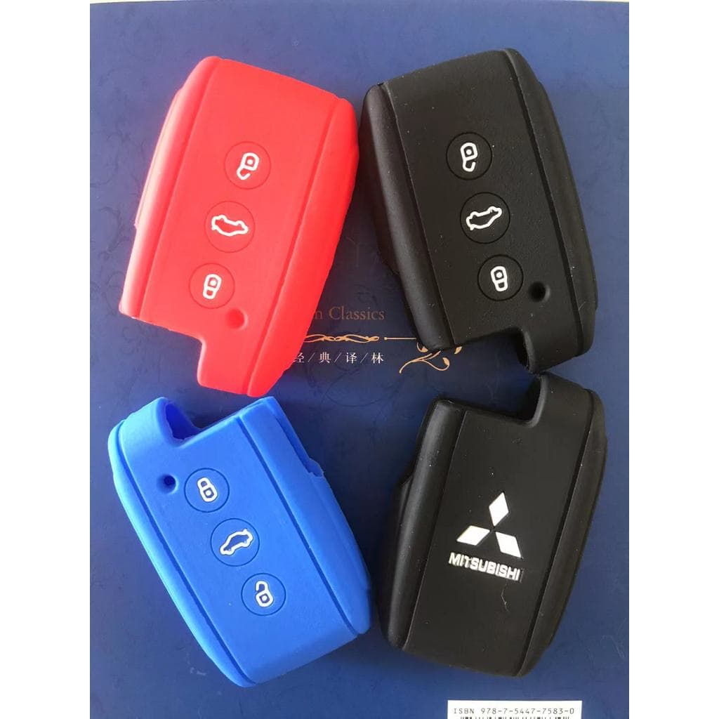 Capa De silicone Perfeita Para Chave De Entrada Sem Mitsubishi Com 3 Botões Proteger lancer Pajero etc .