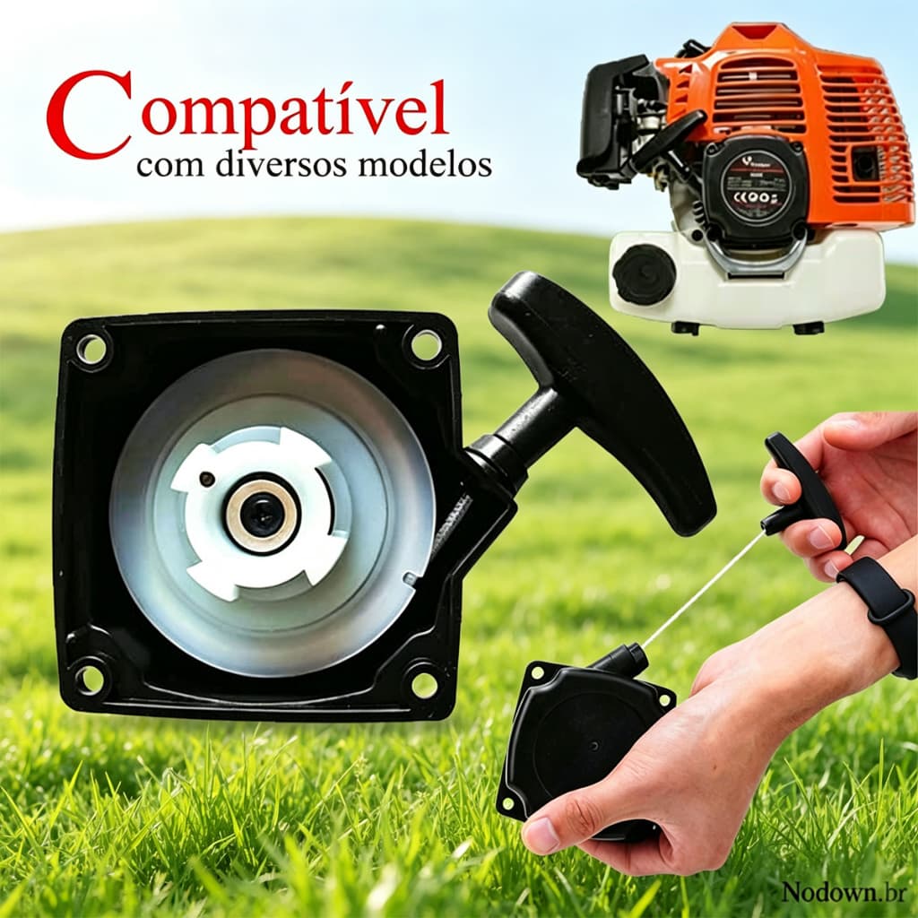 partida puxador cordinha para roçadeira Profissional Nakasaki 650cc-pro