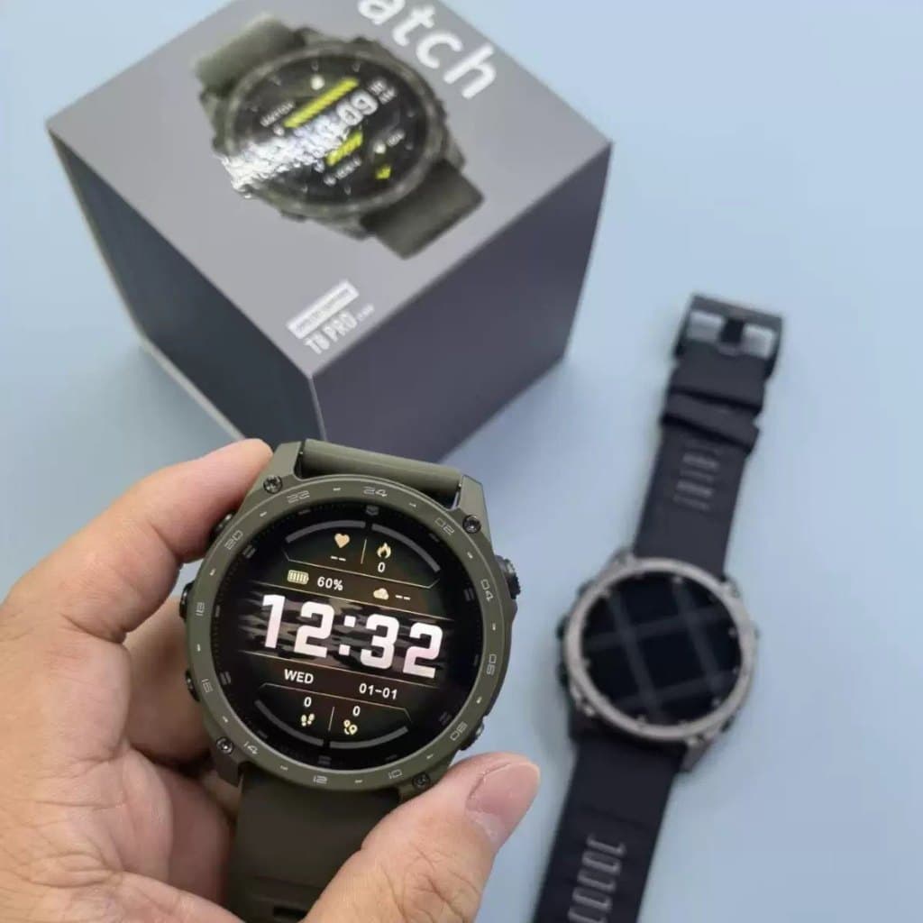 2026 T8 pro Relógio Inteligente Para Homens À Prova D'água Mergulho E Natação Esportes Ao Ar Livre AMOLED SmartWatch Blu