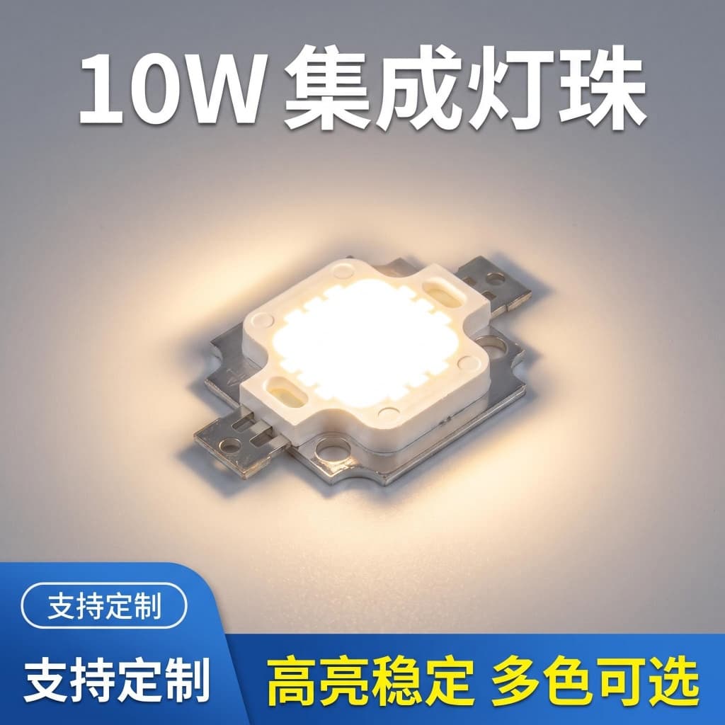 Suporte De Alumínio De Alta Potência 10W 24mil Branco/Quente Chip LED De Alto Brilho-Integrado Para Lanterna E Iluminaçã