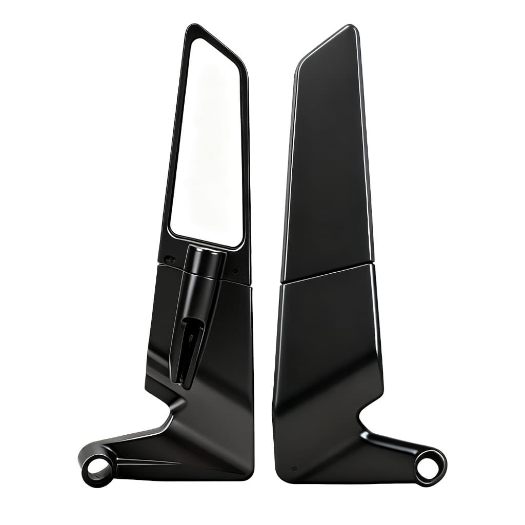 Espelho retrovisor Universal para motocicleta elétrica, um par 180° Espelho retrovisor esquerdo direito ajustável