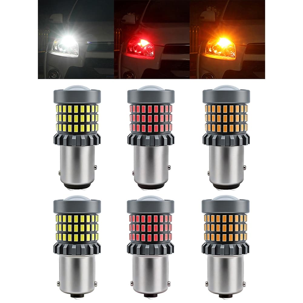 1156/1157/3157/7443 Carro LED Lâmpadas De Farol Luzes De Sinalização De Freio Lâmpada De Giro Reverso Luz De Corrida