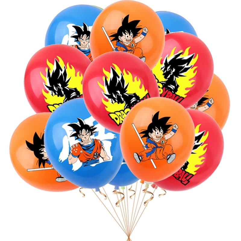 12pcs 12 Polegadas Misturado Anime Dragon Ball Z Balão De Látex Para Decoração De Aniversário De Crianças