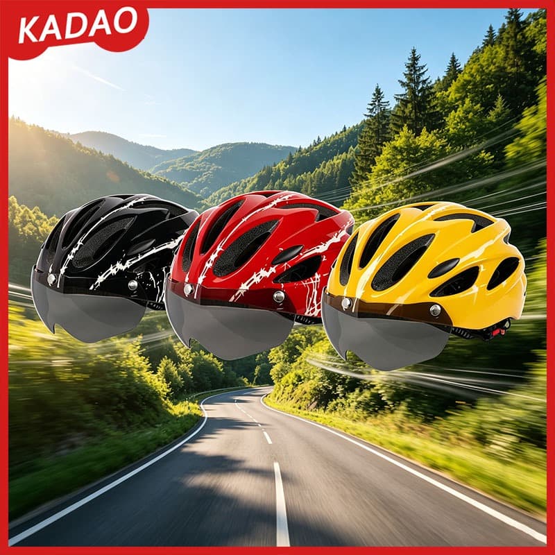 Capacetes De Bicicleta KADAO MTB/Road Capacete Ultraleve Para Guarda-Sol Móvel Ventilada