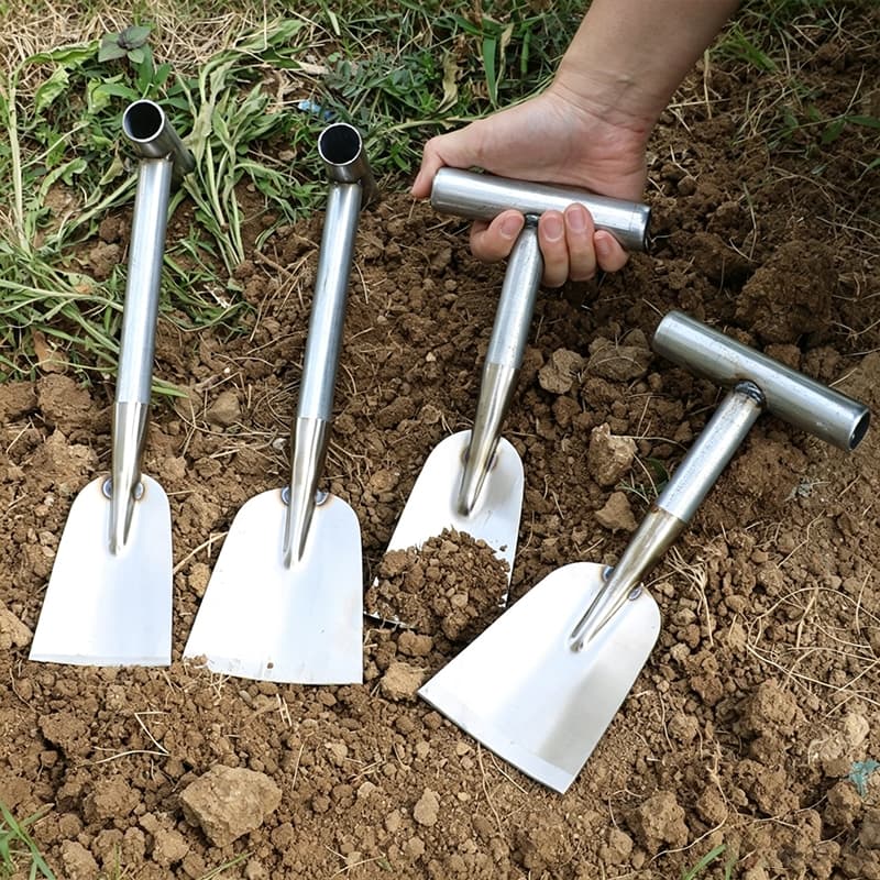 Espátula De Jardim Em Aço Inoxidável , Pá De Mão Pequena Para Escavar Vegetais Selvagens , Afrouxamento De Solo , Capina