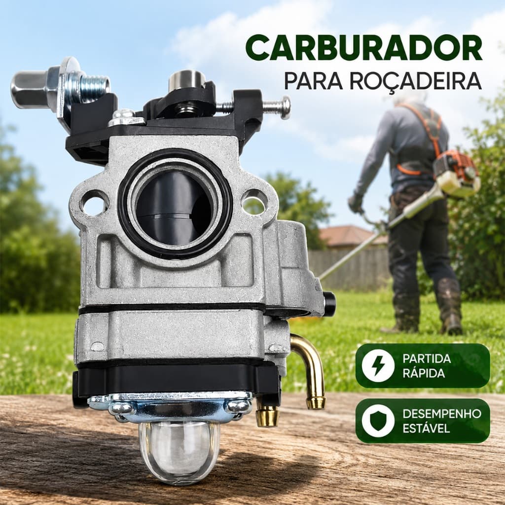 Carburador Para Roçadeiras Toyama Universal 43cc a 65cc 2 Tempos