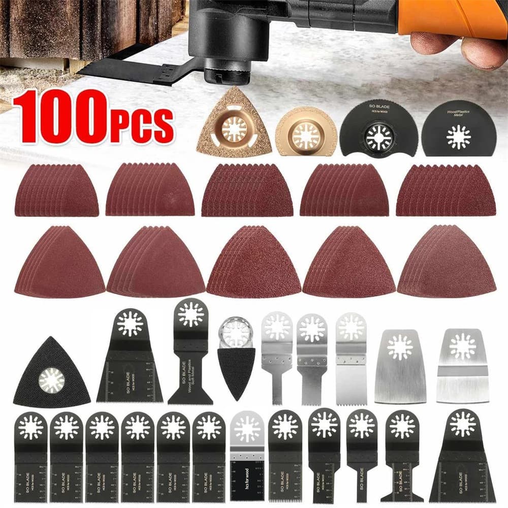 Lâmina de serra multifuncional, 100 peças, lâmina de serra Universal para tesouro, lâmina de serra para carpintaria, lâm