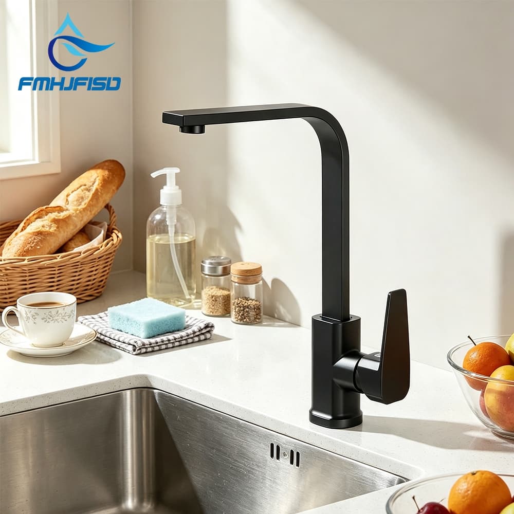 Torneira De Cozinha Monocomand Fina Misturador De Bancada Gourmet De Aço Inoxidável