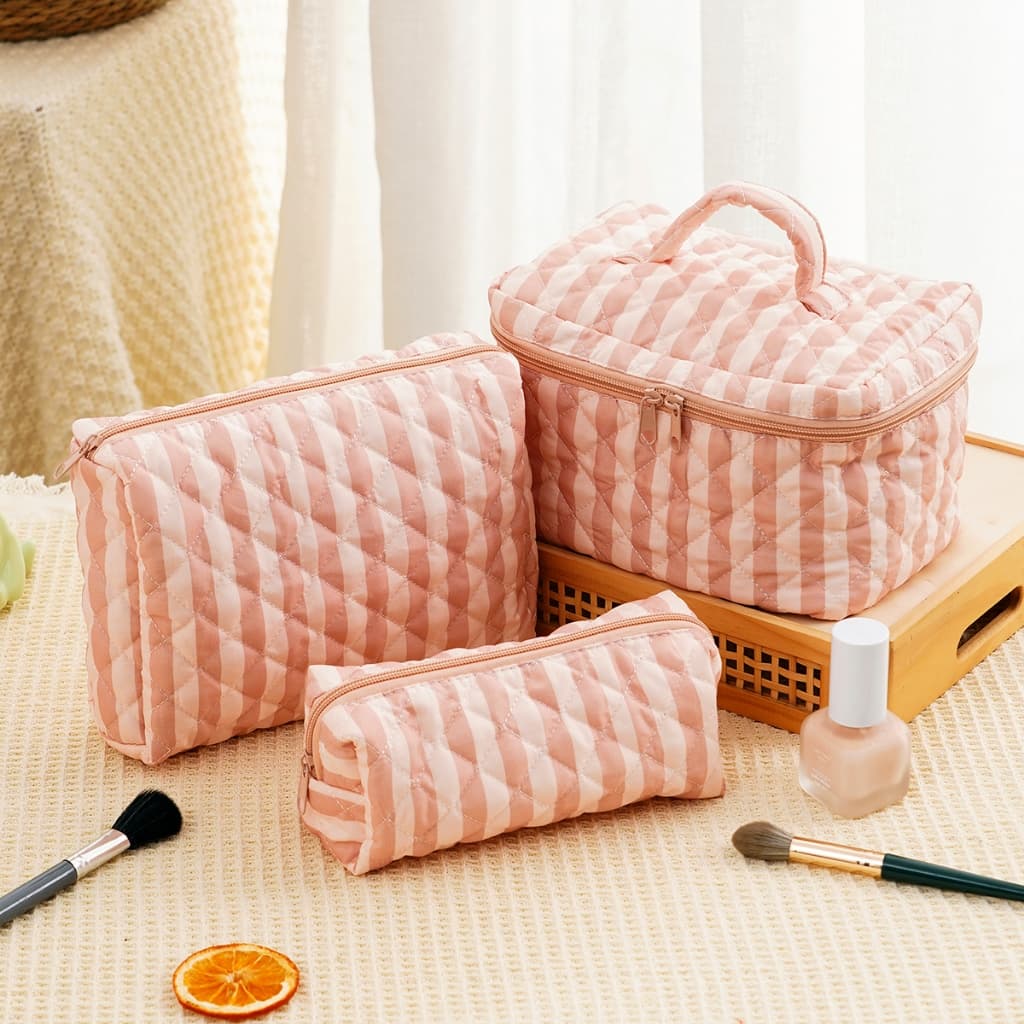 Happyflute Kit De Bolsa De Armazenamento De 3 Peças Multiuso Fashion Feminina Fraldas Lavável Para Bebê