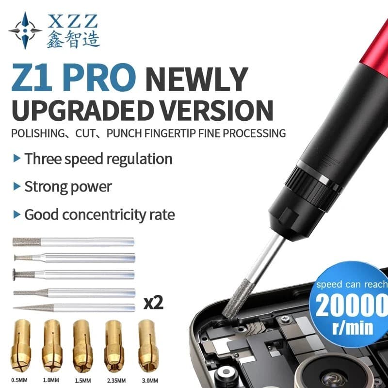 XZZ Z1 PRO Caneta De Polimento Elétrica Multifuncional Para Celular IC CPU Perfuração Corte Gravura & Jade Ferramenta Re