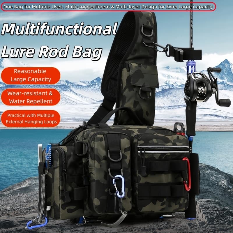Bolsa Para Isca Externa Com De Cintura Multifuncional , Durável E Resistente À Água , Ampla Capacidade