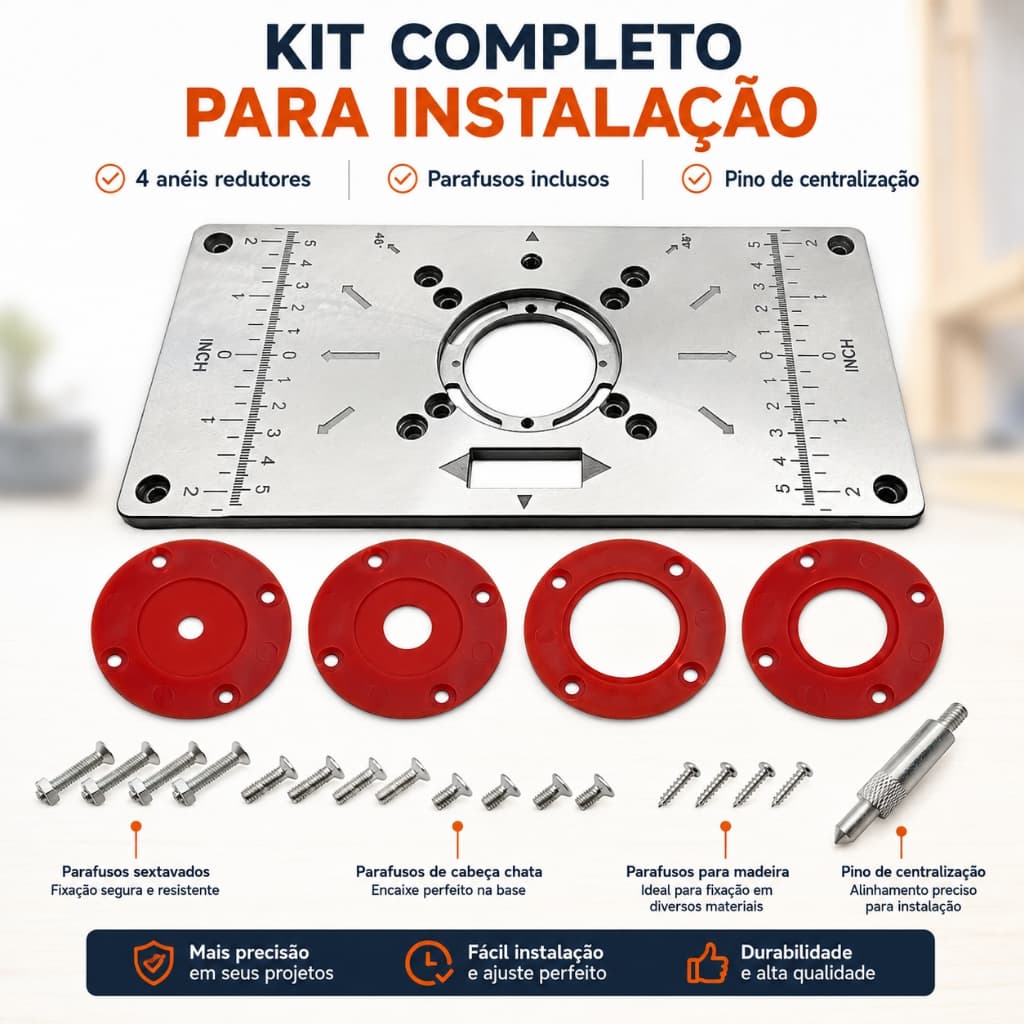 Placa Base Para Mesa Tupia Invertida