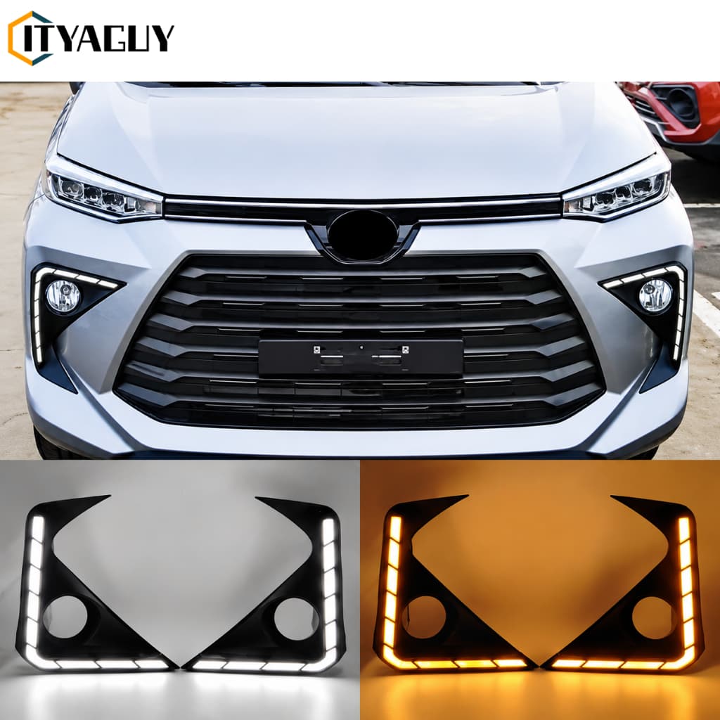 1 Conjunto De Lâmpada De Nevoeiro Para Toyota Avanza Veloz 2021 2022 2023 Luz Circulação Diurna Amortecedor Dianteiro Fa