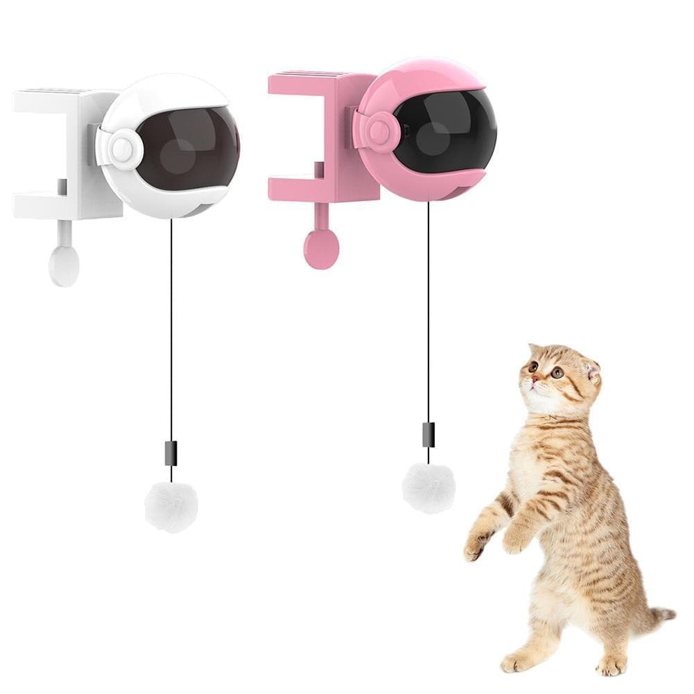 Movimento Elétrico Gato Brinquedo Teaser Bola De Elevação Automática Haste De Mola Ioiô De Levantamento Quebra-Cabeça In