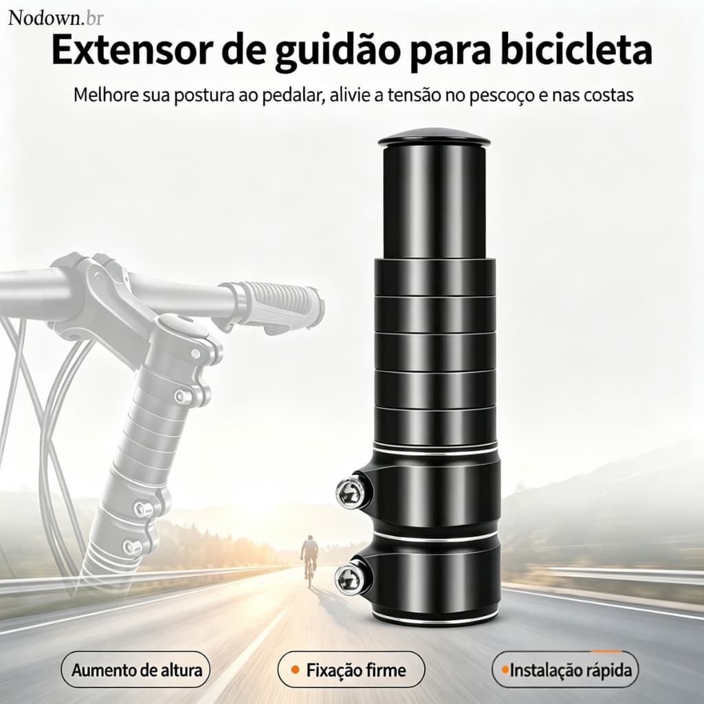 Extensor Prolongador De Espiga Garfo para bicicleta Suspensao Mesa De Guidão