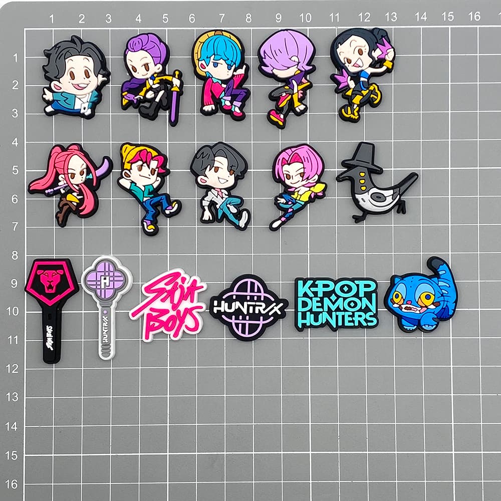 MEIDJ , Amuletos De Sapato , 16 Peças De Tamancos kpop Fofos De Desenho Animado , Acessórios Decorativos De Sandálias De