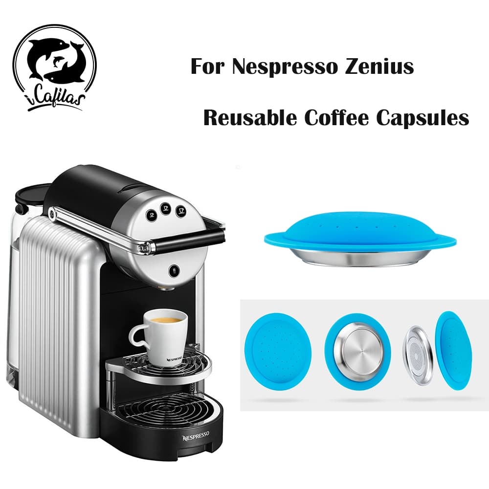 Cápsulas De Café Recarregáveis Compatíveis Com Nespresso Zenius-Vagens Expresso Reutilizáveis Filtro Especializado Para