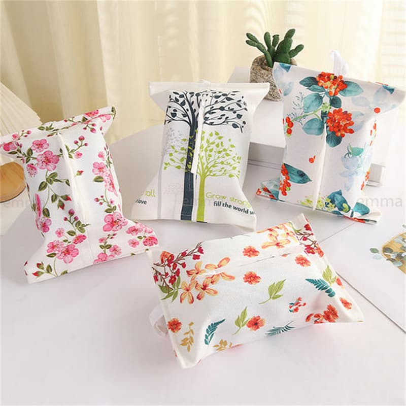 Suporte De Tecido Floral Criativo Quarto Banheiro Sala De Estar Pendurado Sacos De Armazenamento